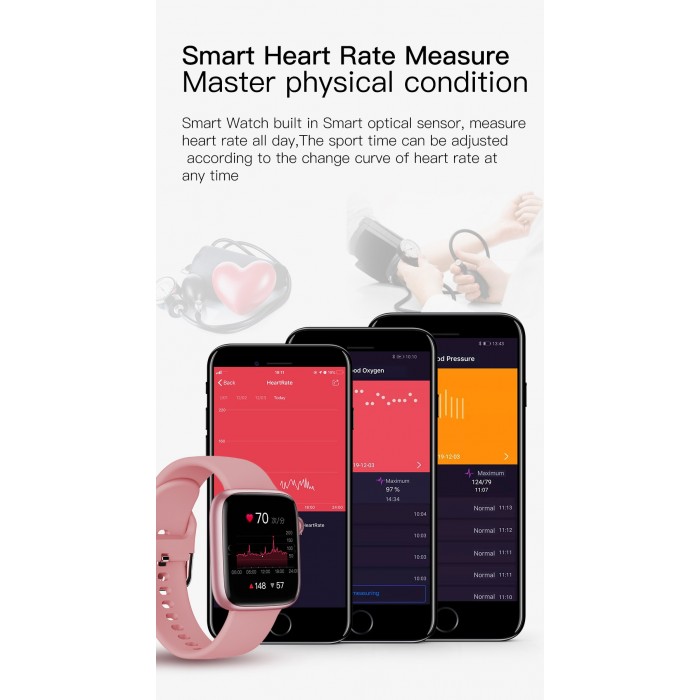 A83 Pink Smartwatch